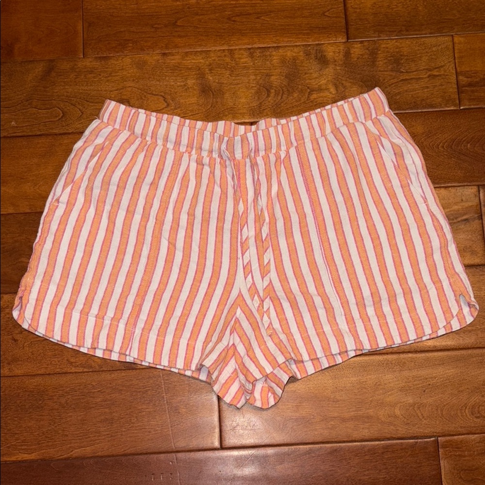Universal Thread Pink and Cream Striped Shorts